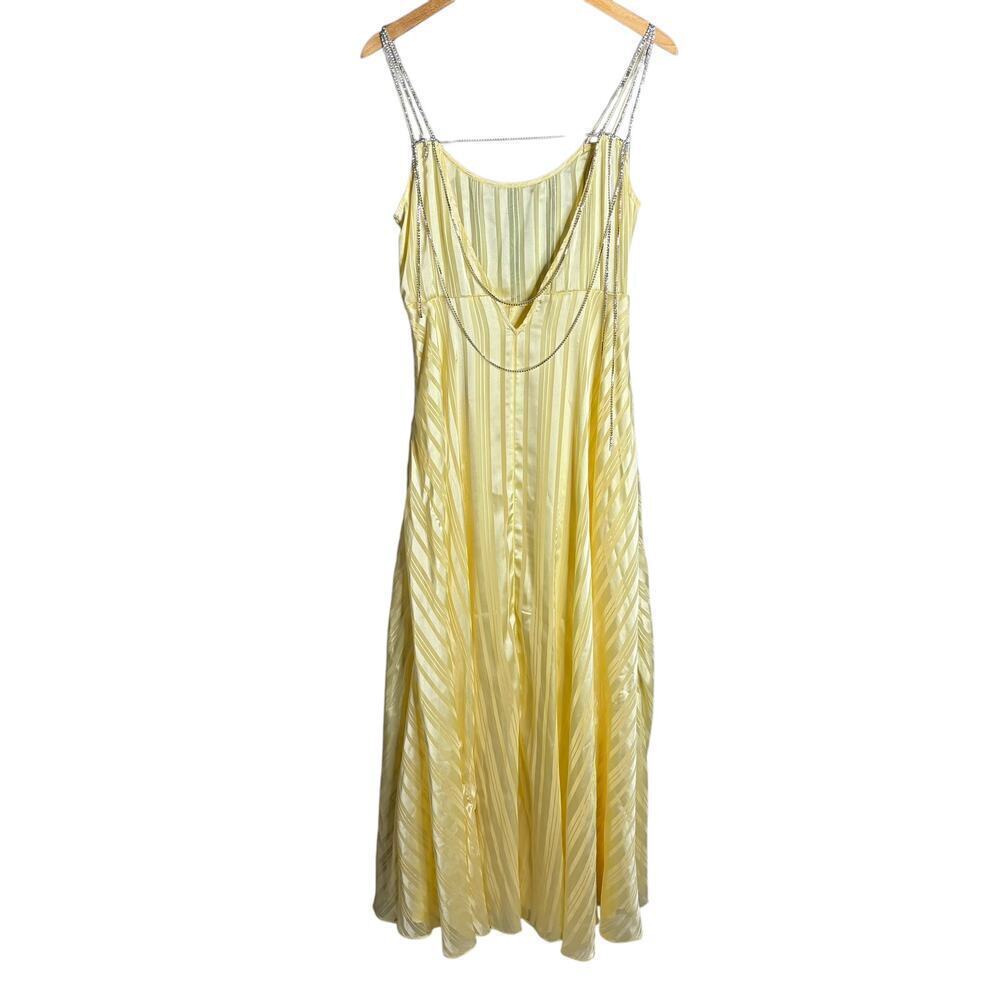 LoveShackFancy Darralis Maxi Dress Soft Yellow Size 6 - Picture 7 of 10